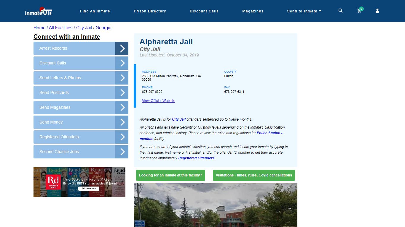 Alpharetta Jail | Inmate Locator